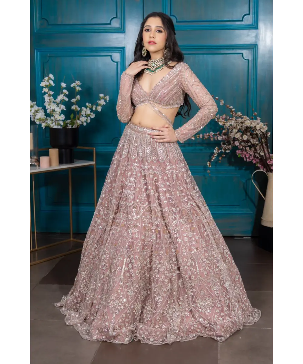 DOLLY WAHAL - Aurora Biscotti Lehenga